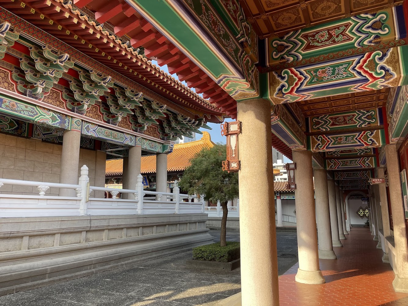 臺中孔廟雕樑畫棟建築細節