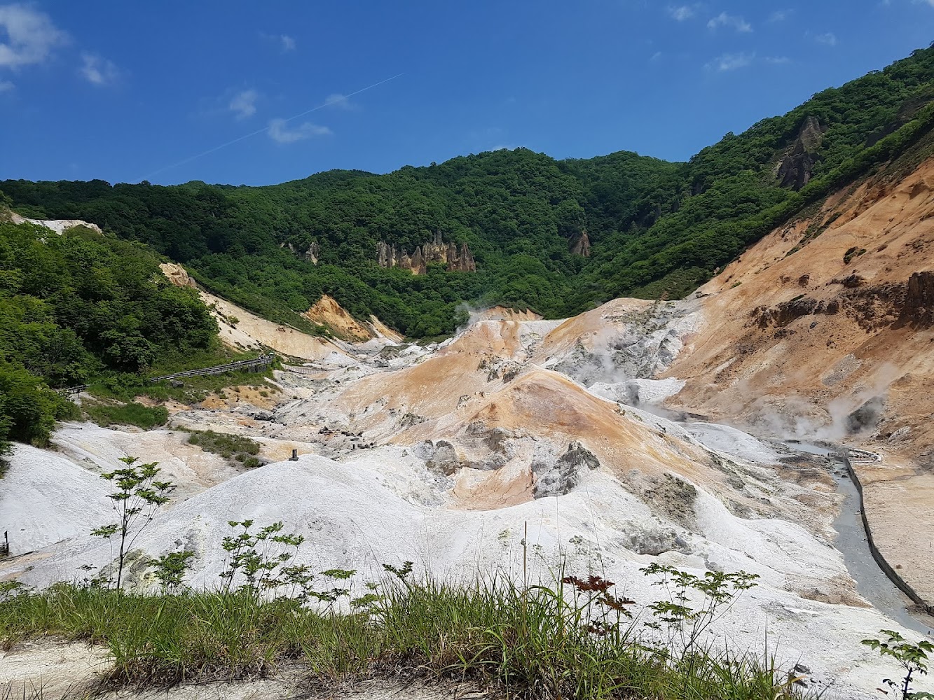 登別地獄谷火山地形與噴氣景觀