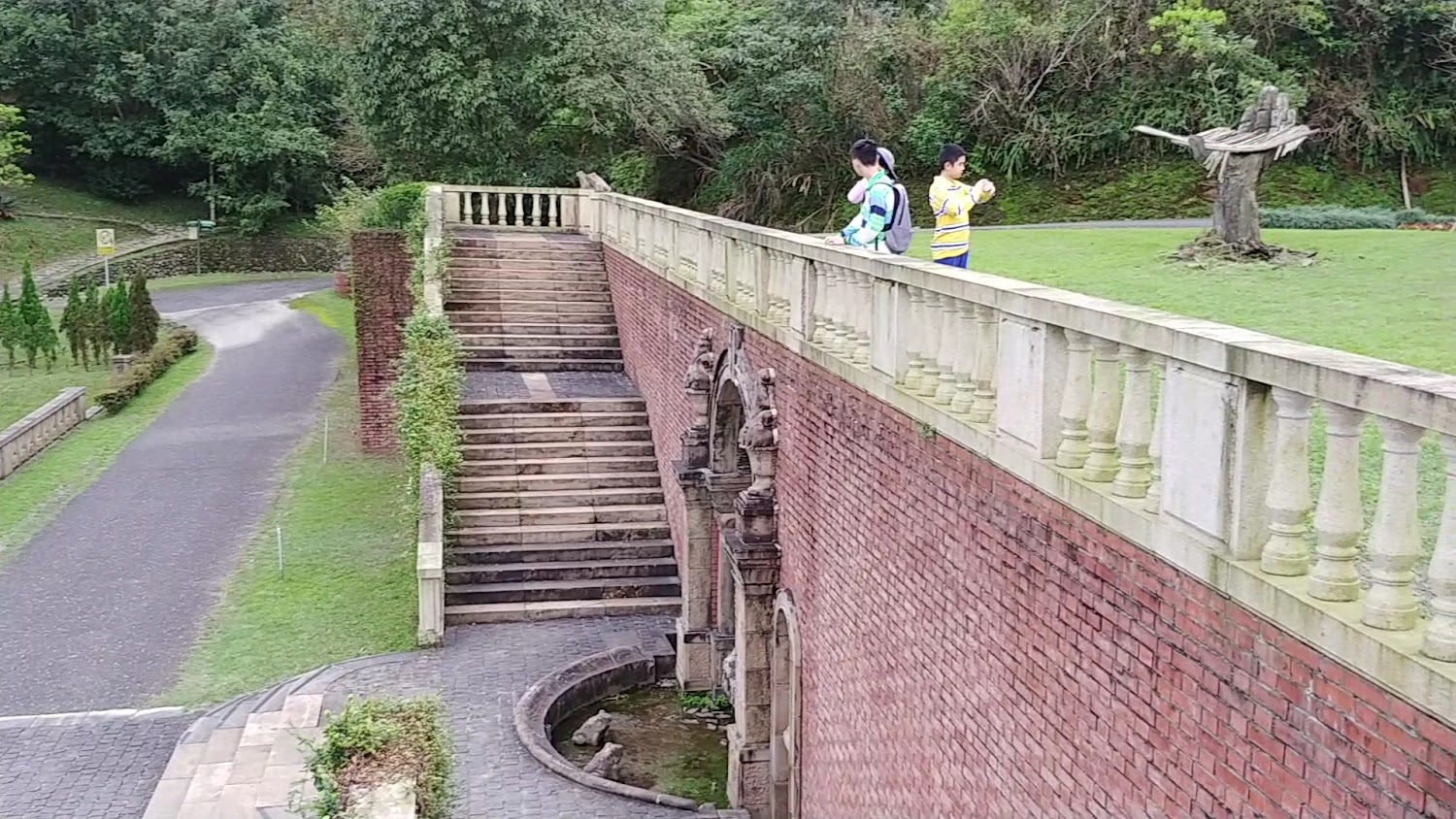 仁山植物園紅磚階梯