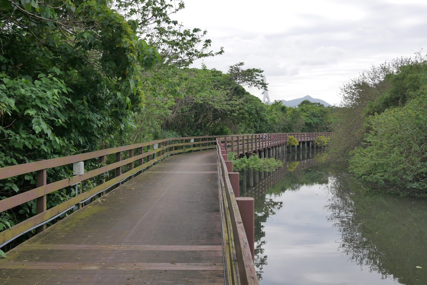 舊雙溪河步道沿河木棧道
