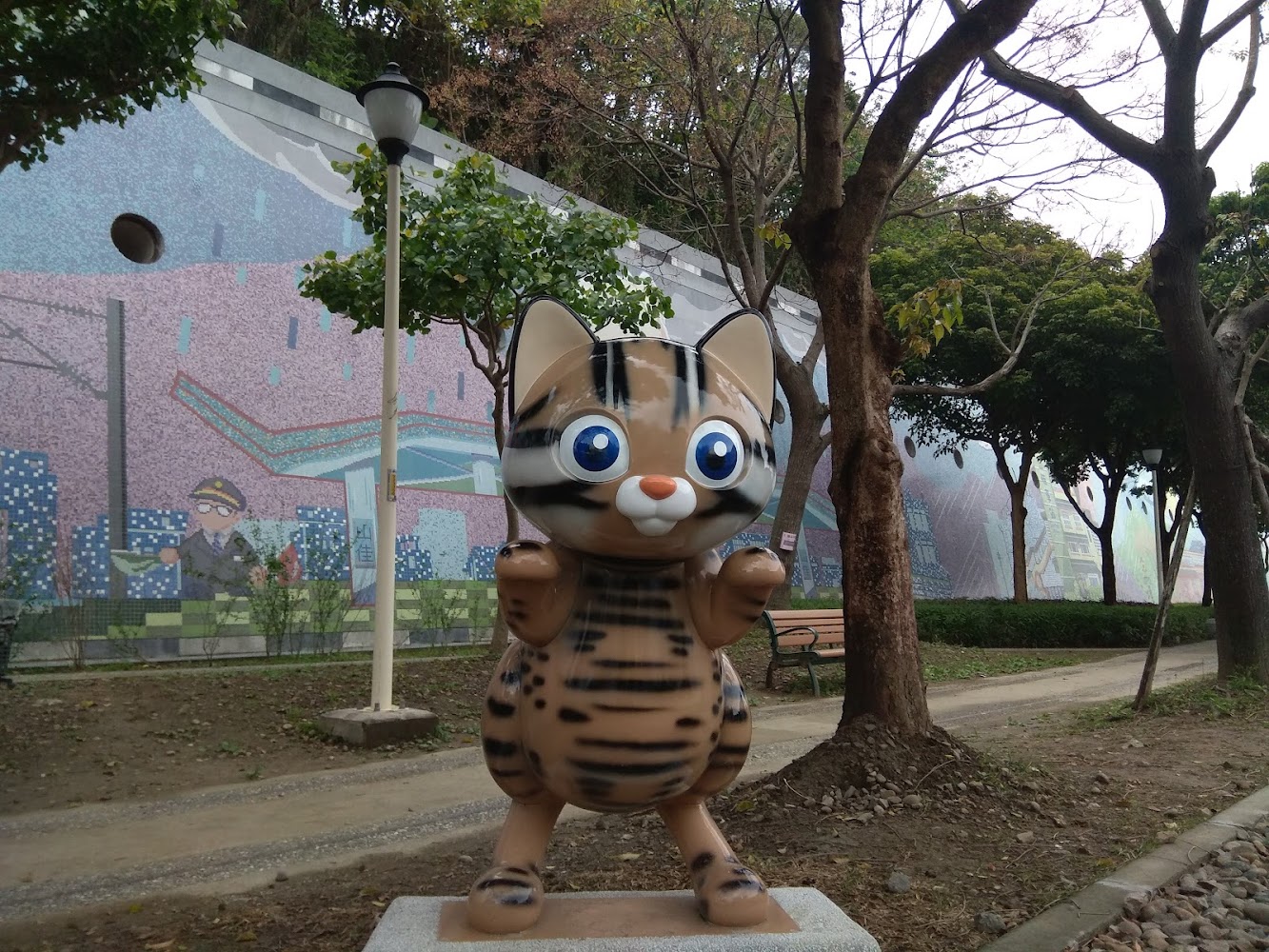 山佳鐵道地景公園可愛裝置藝術