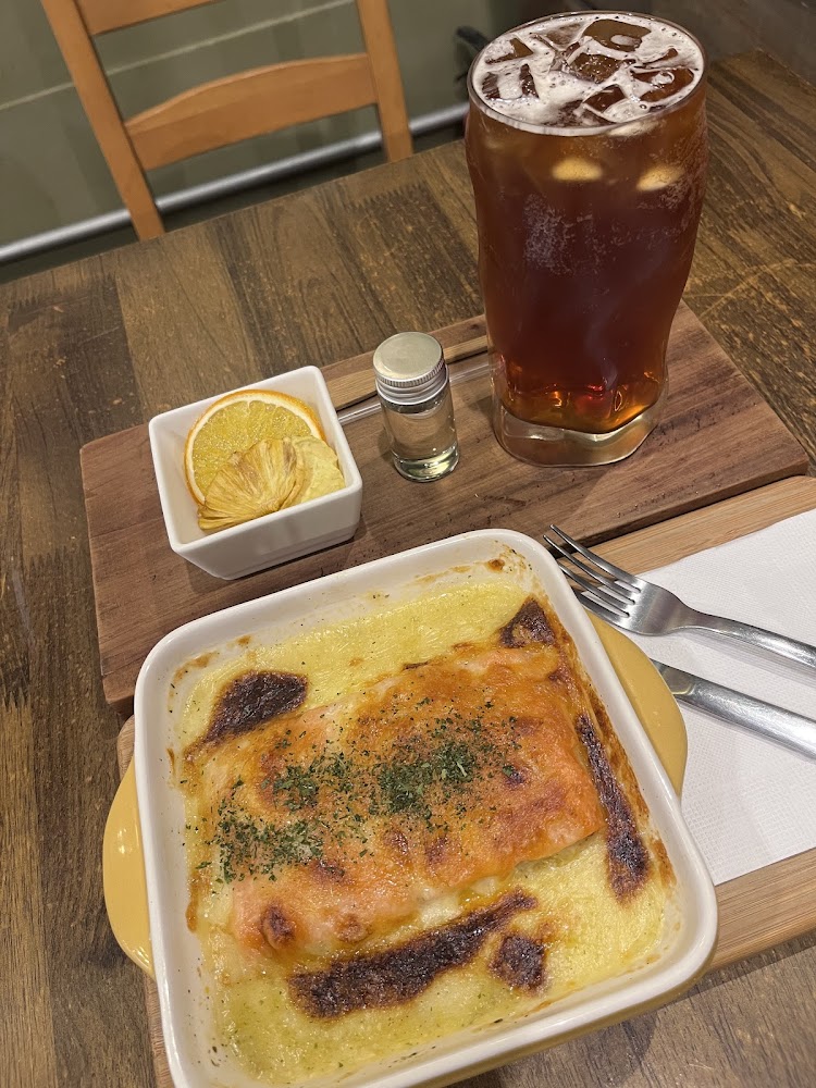 Together Cafe焗烤料理與冰紅茶