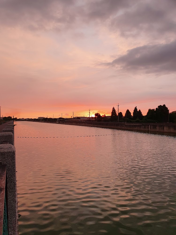 嘉南大圳濁幹線夕陽河景