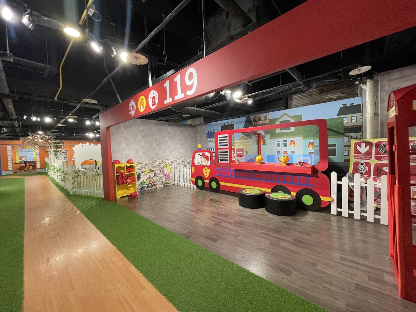 SNOOPY Play Center台北兒童新樂園館消防主題區