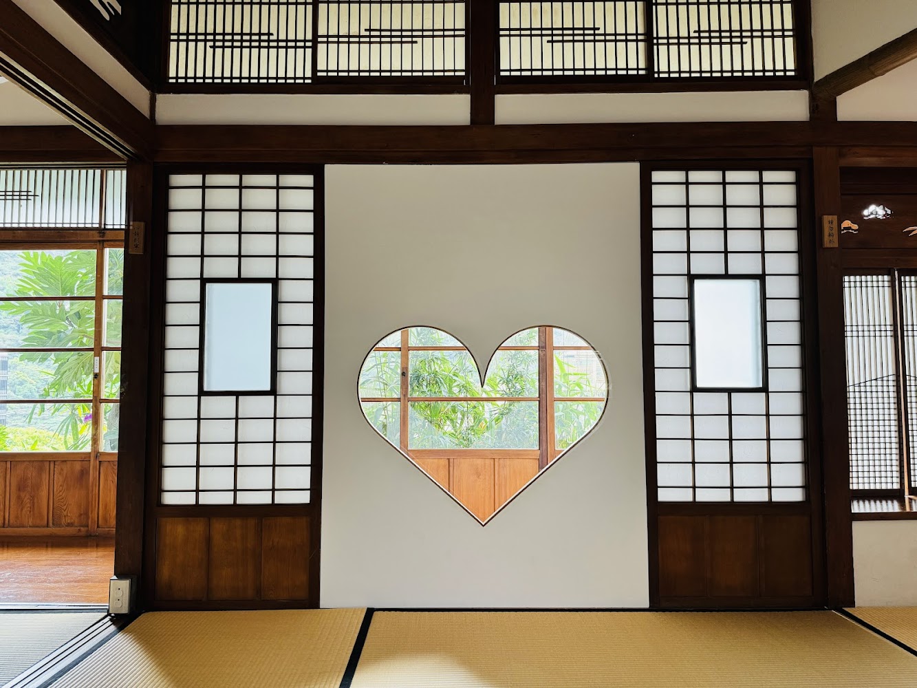 北投文物館日式和室心形窗