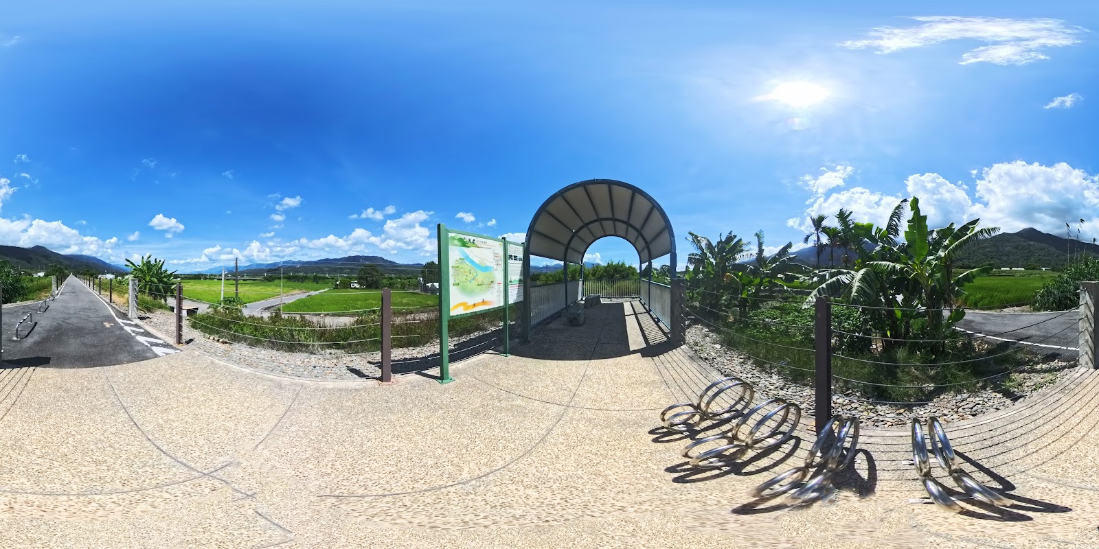 月眉農業觀光區田野全景