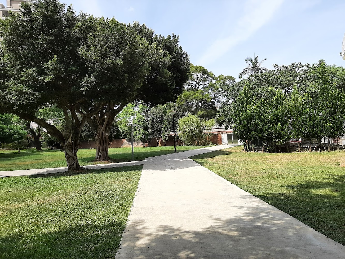 馬祖新村周邊綠意步道與公園景觀