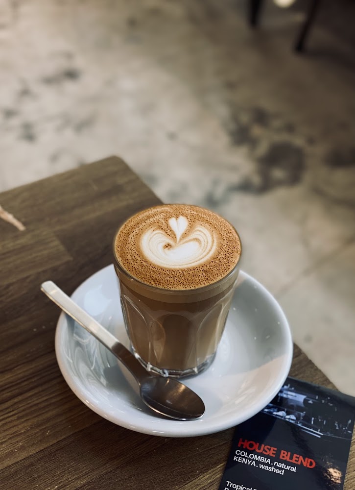 Coffee and Couple拉花拿鐵與咖啡豆介紹卡
