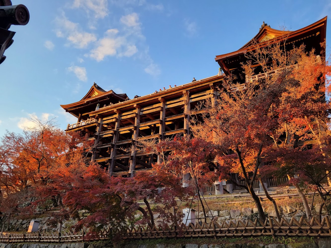 清水寺秋季紅葉景色