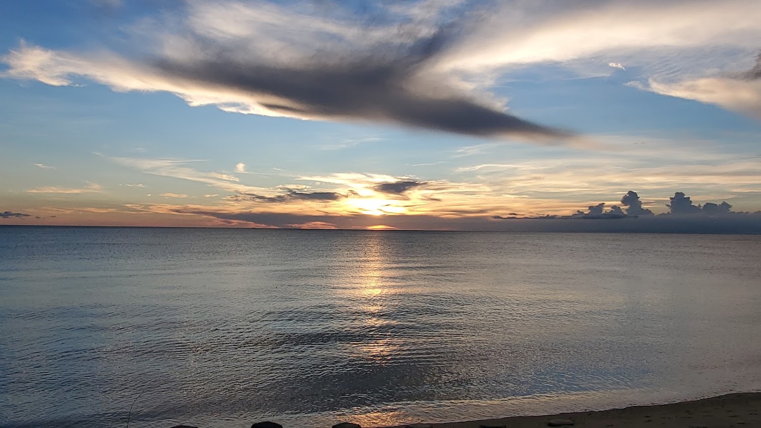 黃金海岸沙灘夕陽