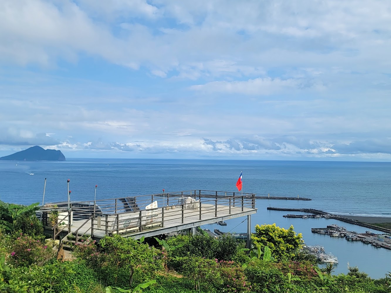 蟾蜍山觀景臺海景與龜山島