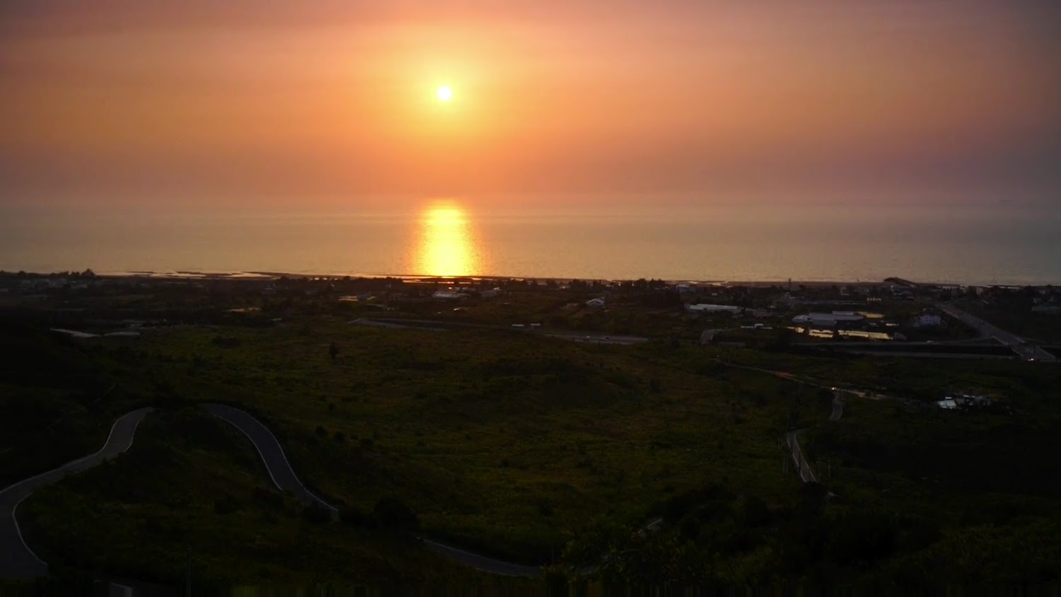 心形公路觀景點夕陽