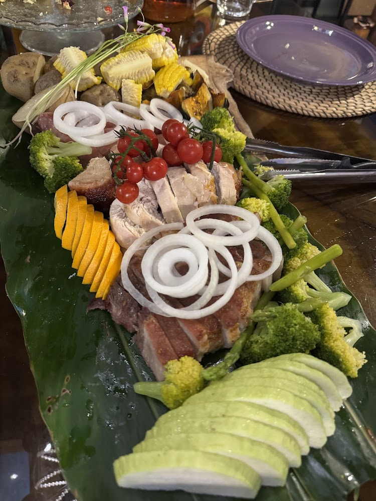 Hamoana星空帳篷露營地主餐拼盤料理