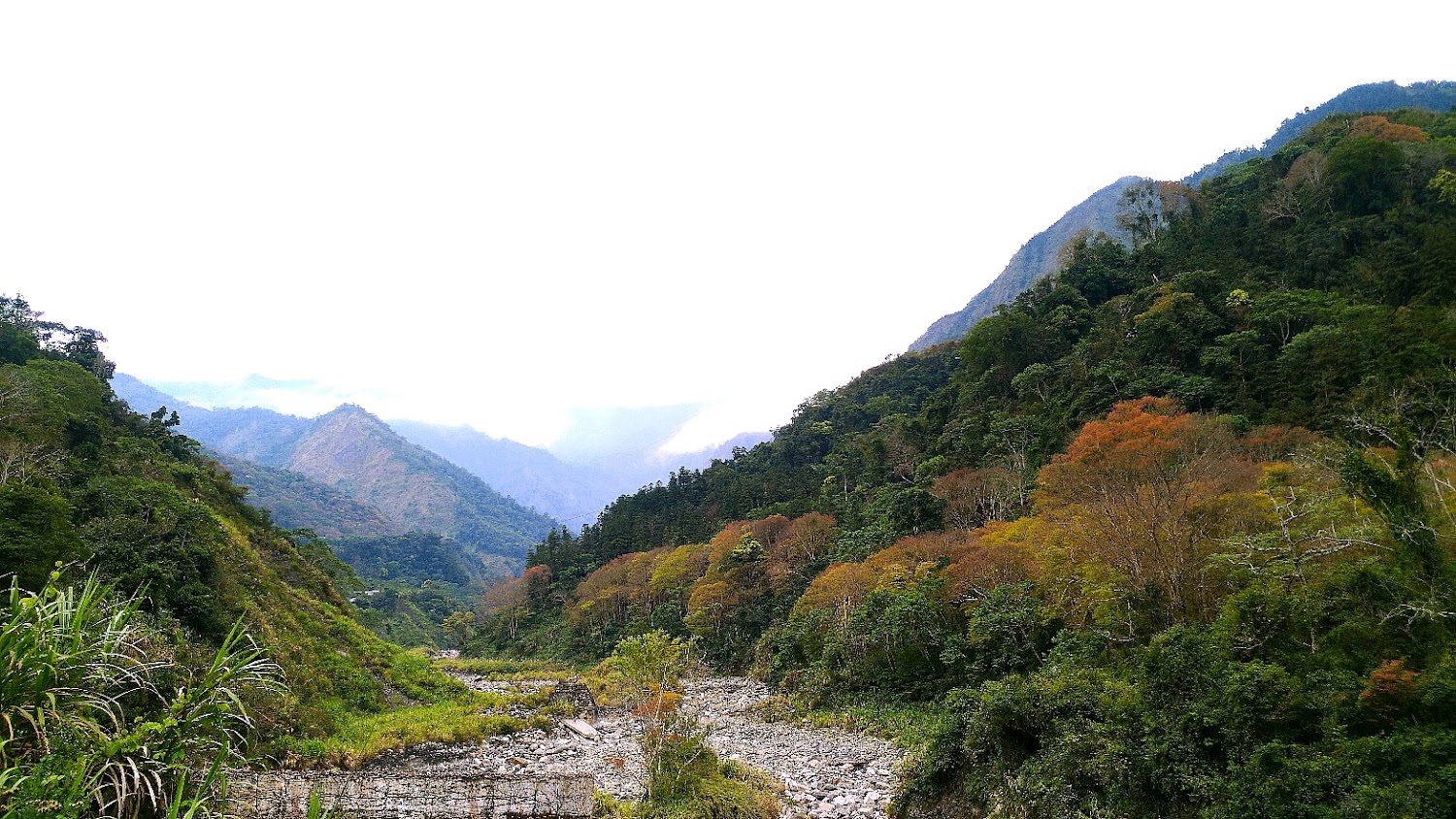 和平山區山谷與河道景色