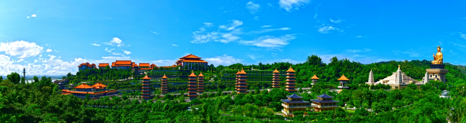 佛光山佛陀紀念館全景鳥瞰-高雄大樹景點
