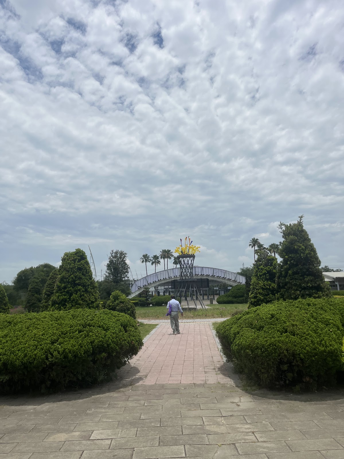 溪州公園圓球造型綠籬步道,彰化溪州散步景點