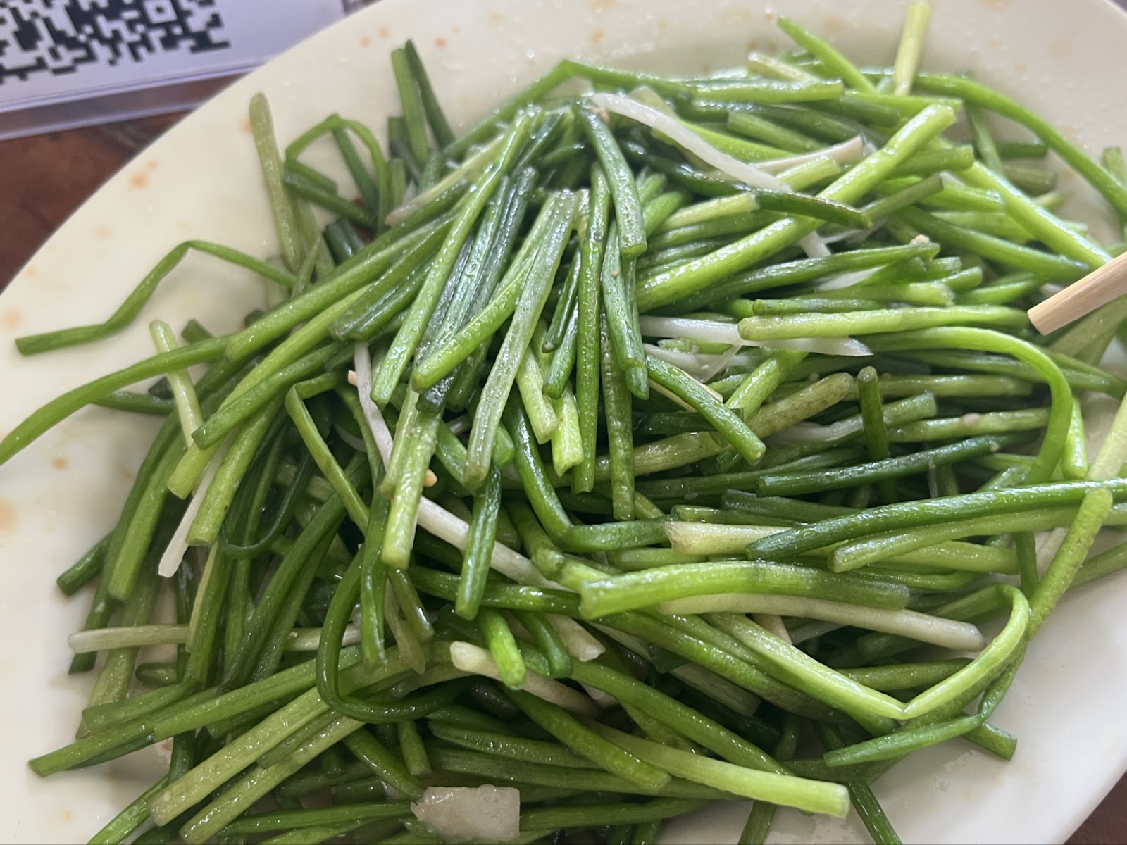 清炒韭菜翠綠爽口客家家常菜