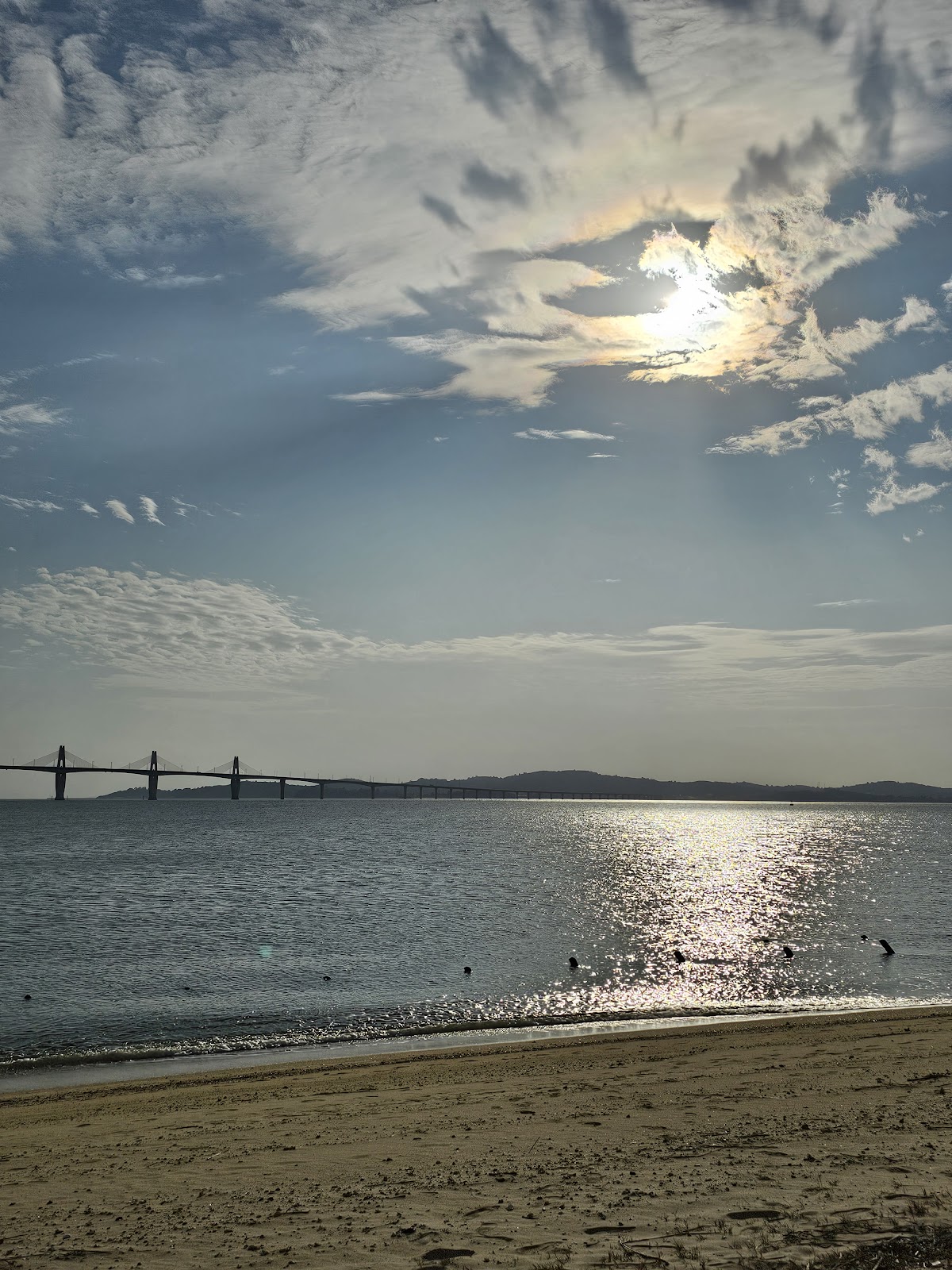 金門慈湖三角堡夕陽海景
