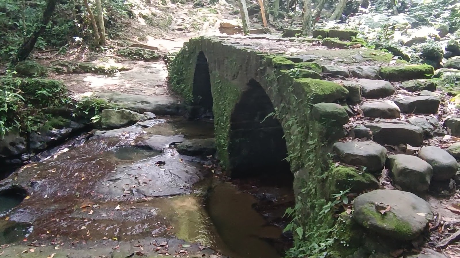 打鐵寮古道苔痕古橋近拍第三座橋