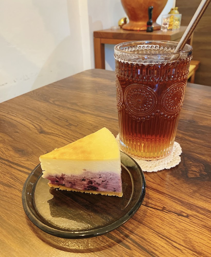 冰紅茶與藍莓起司蛋糕