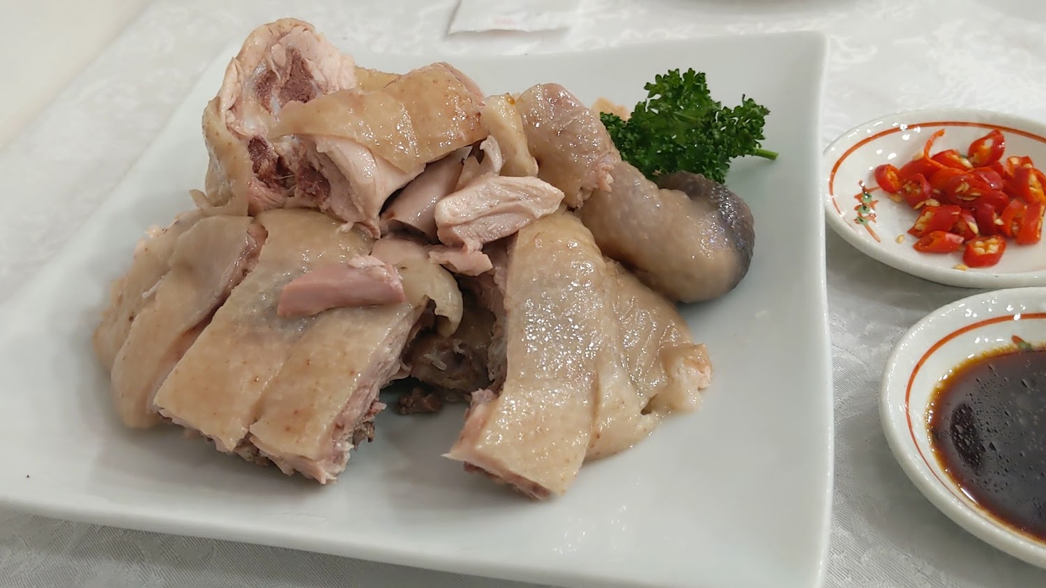 茂園餐廳白切雞佐醬