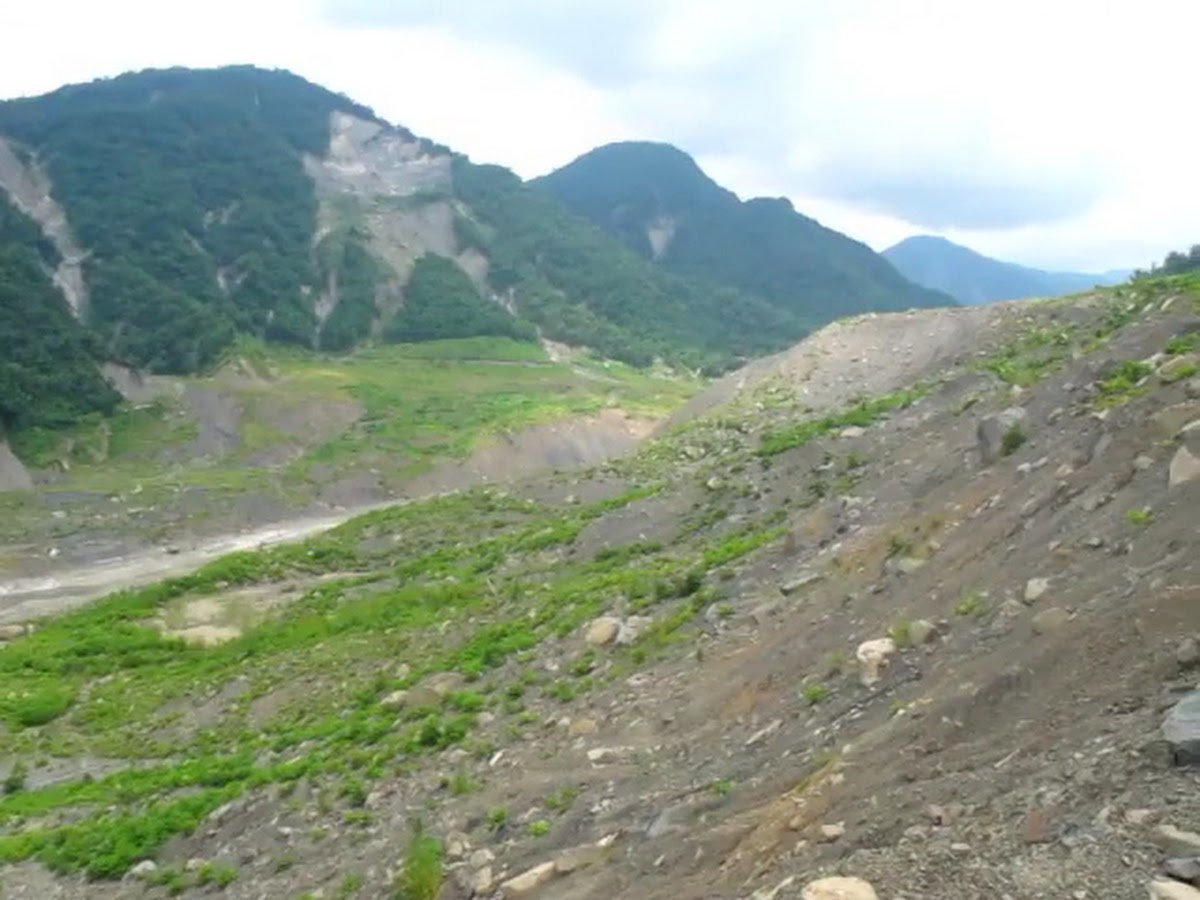 小林聚落遺址山崩地形景觀