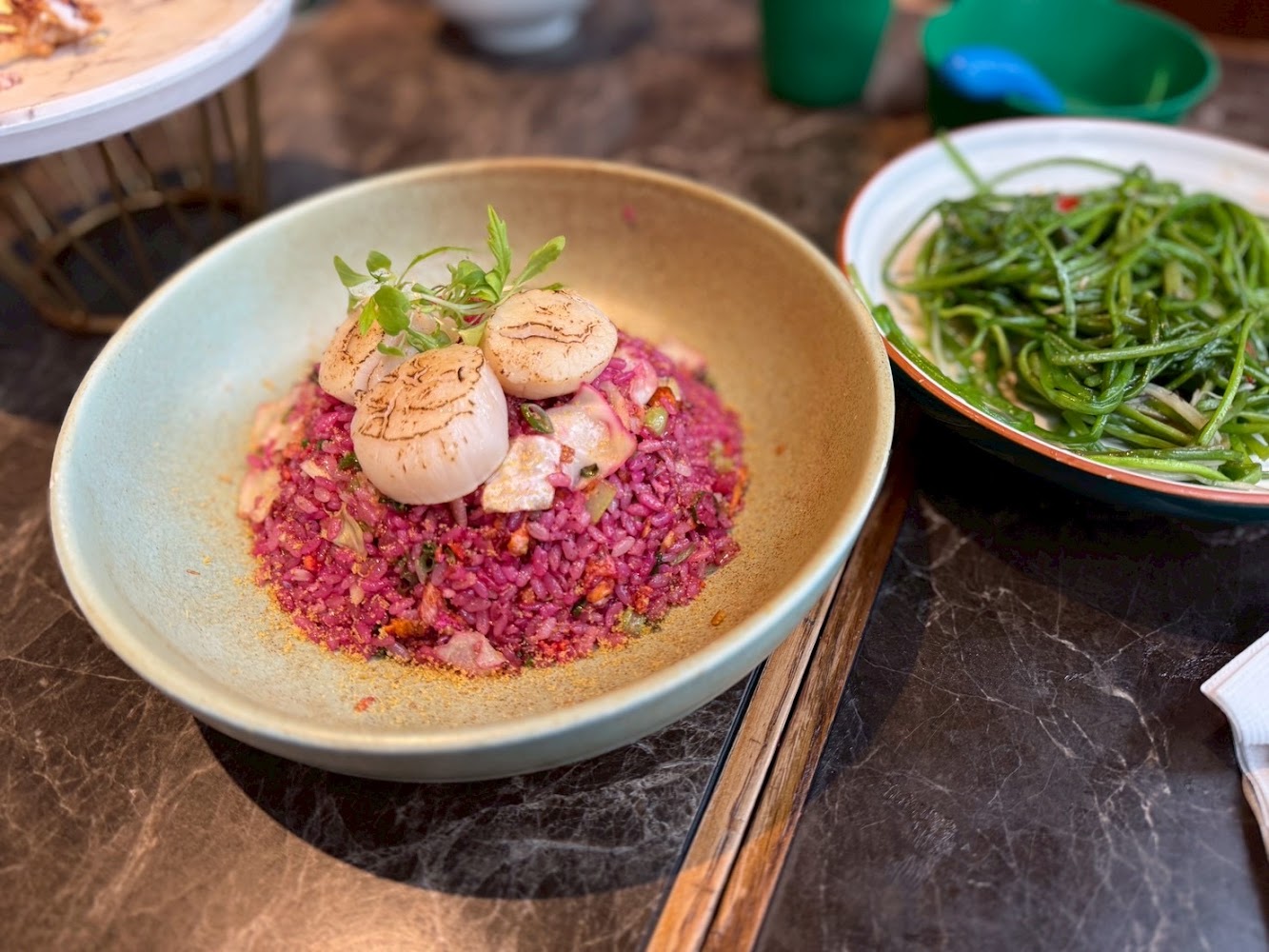 干貝紫色炒飯