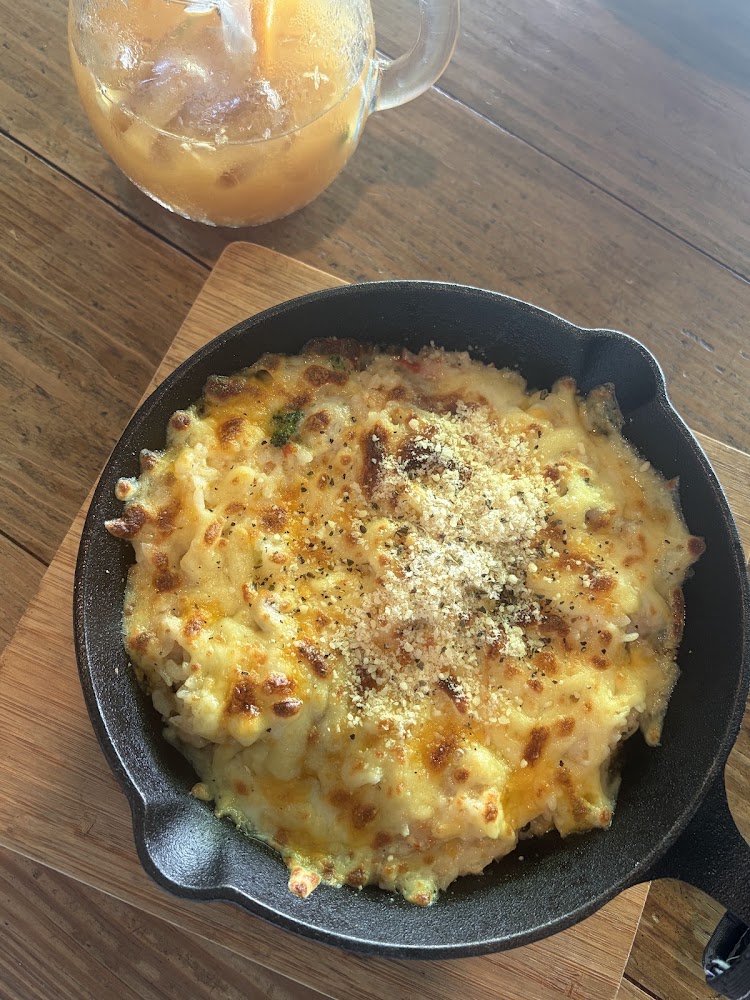白沙灣哈那海邊咖啡屋焗烤飯與飲品