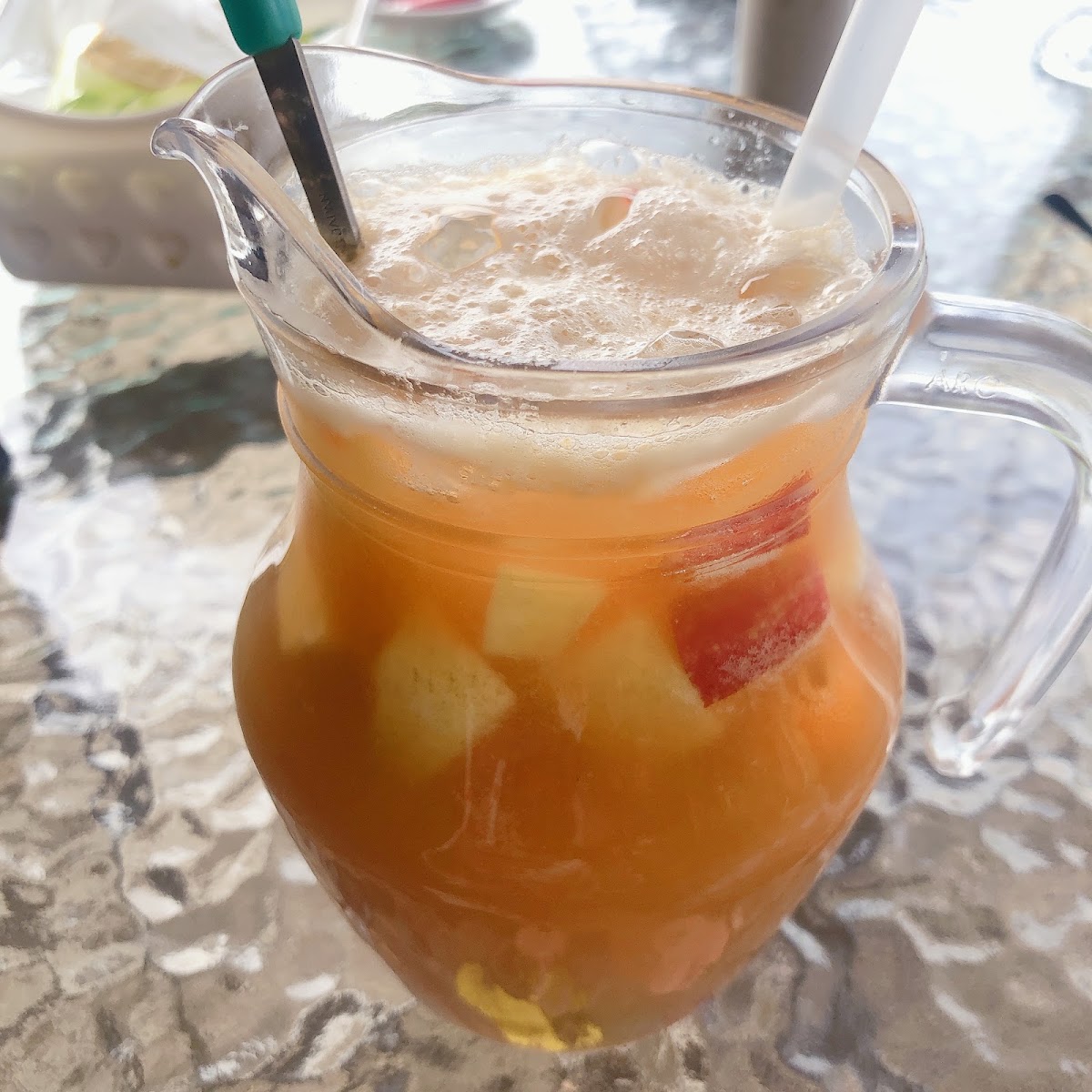 香樹灣招牌新鮮水果茶玻璃水壺