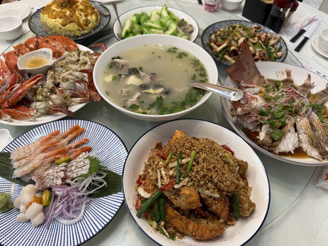 阿華漁村海鮮料理整桌海鮮桌菜