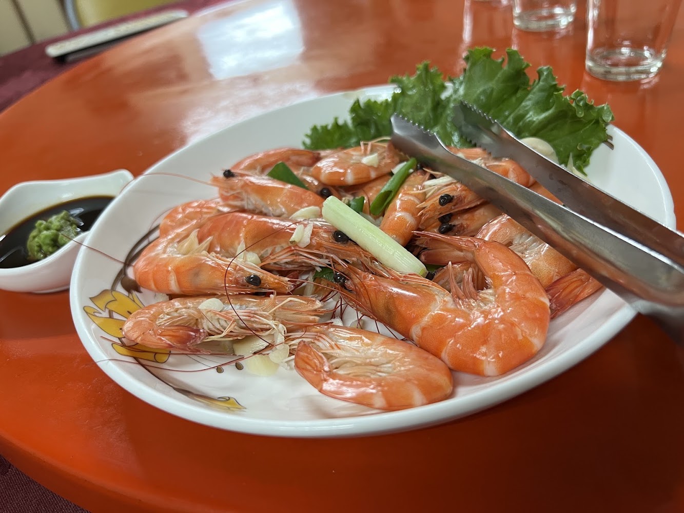 漁村海產白蝦料理
