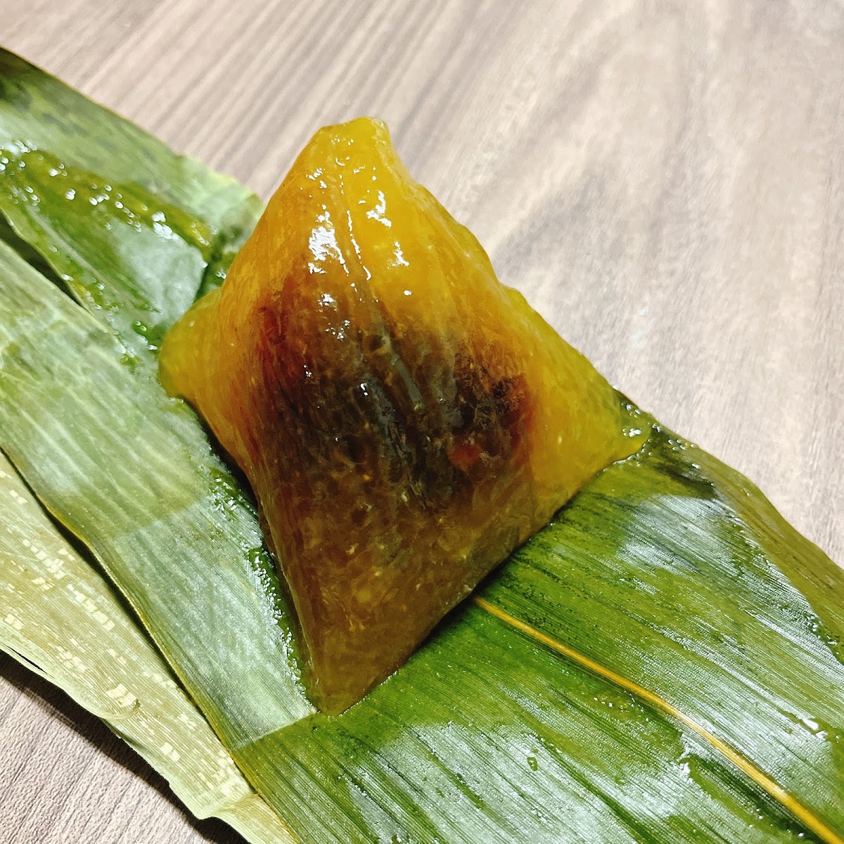 大城吳媽媽鹼粽,金黃色台灣傳統鹼粽