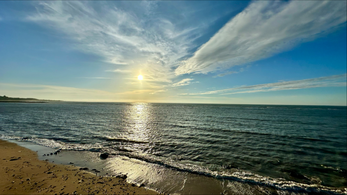 淺水灣夕陽海景