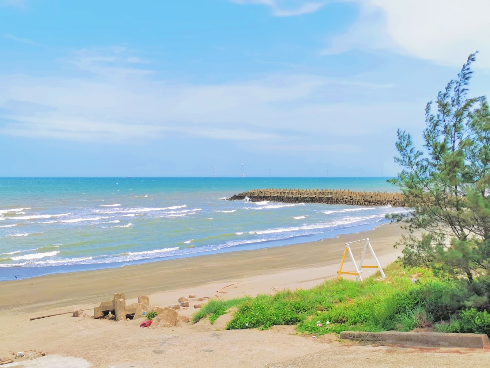 後龍海灘全景,苗栗海線一日遊
