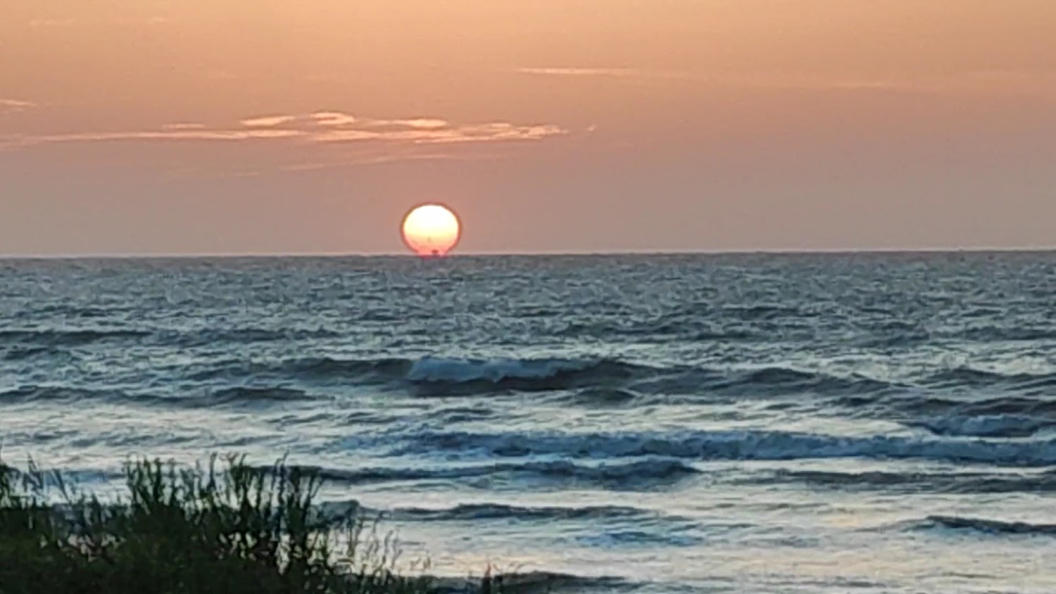 白沙屯沙灘夕陽