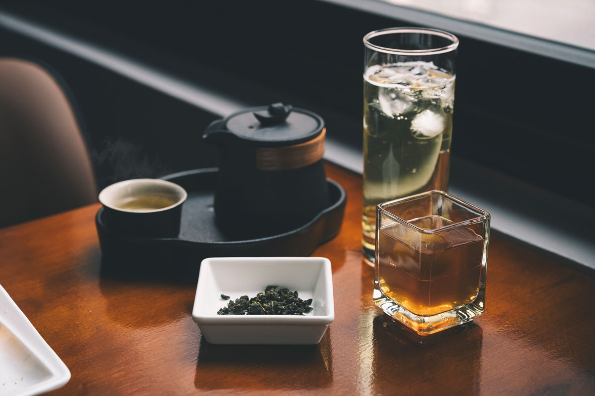 阜邸輕台菜私廚料理茶壺茶杯與冷飲