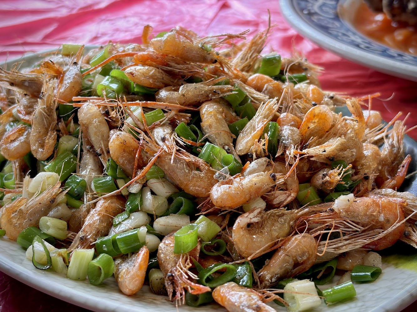 青菜園炒蝦料理