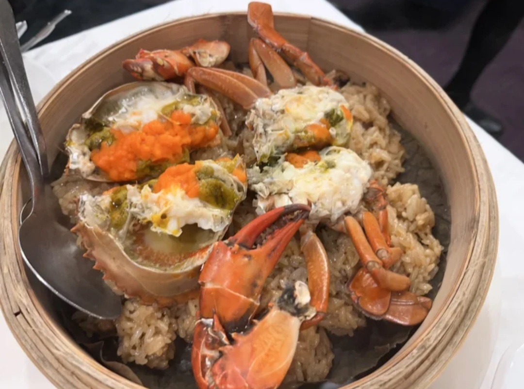 螃蟹糯米飯料理