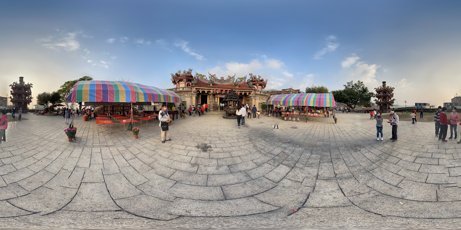 半天岩紫雲寺廟埕廣場市集 嘉義番路親子景點