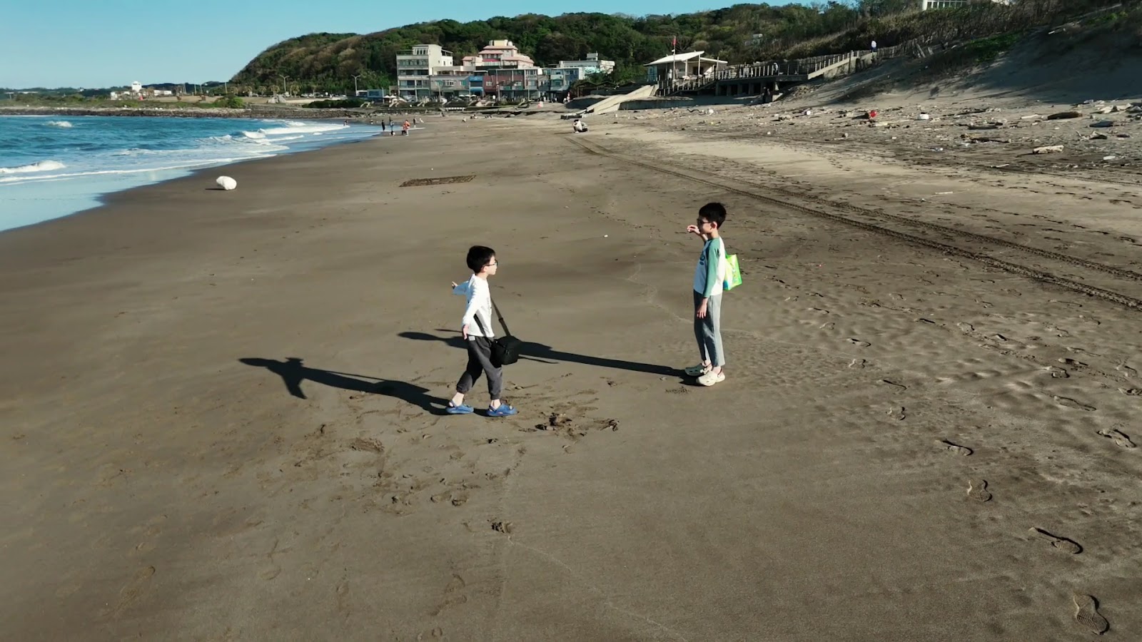 白沙灣 親子 沙灘 新北石門 北海岸 夏日