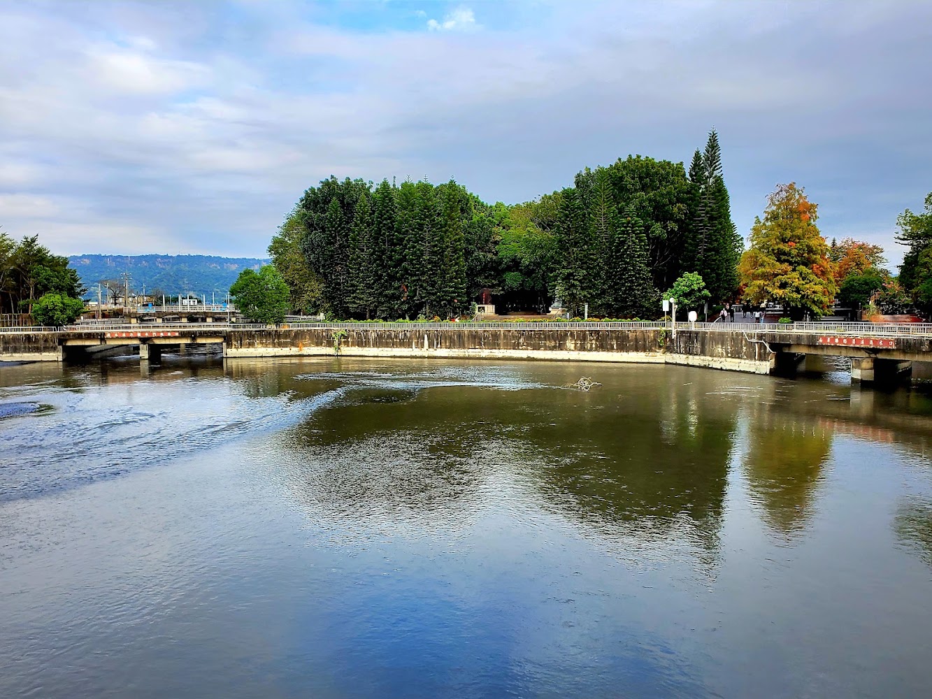 農田水利環境教育園區河道與樹林景觀