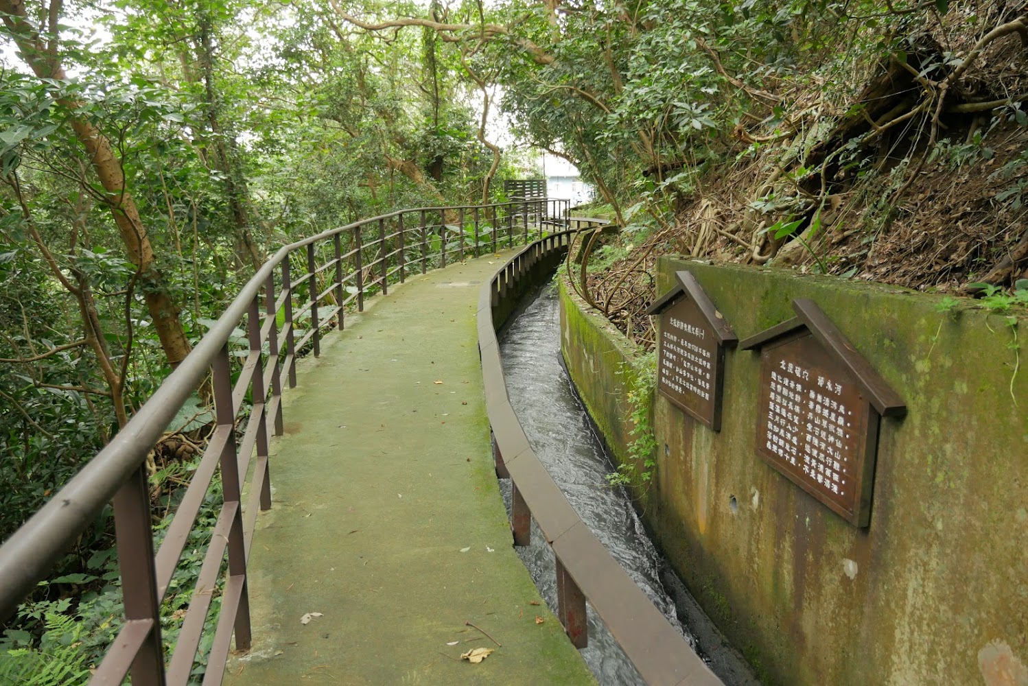 磺溪溫泉步道森林步道與水道