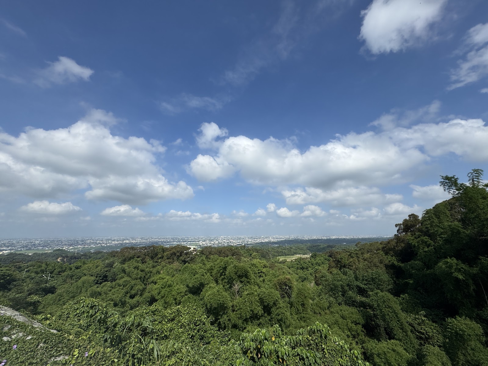 三芬好望角俯瞰彰化平原景色