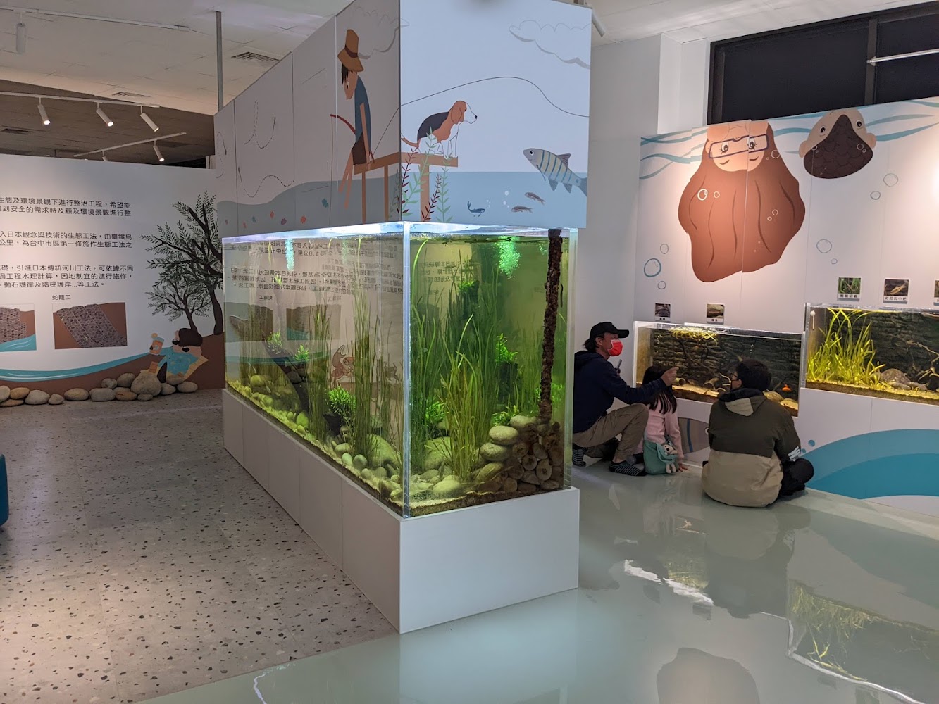 筏子溪水文化暨環境教育館室內魚缸展示