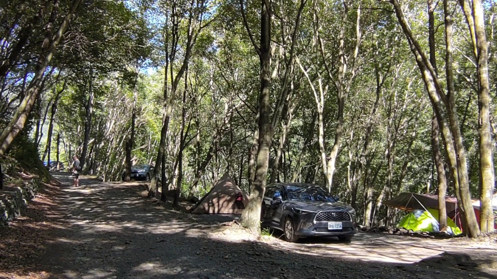 紅香露營區林間碎石道路