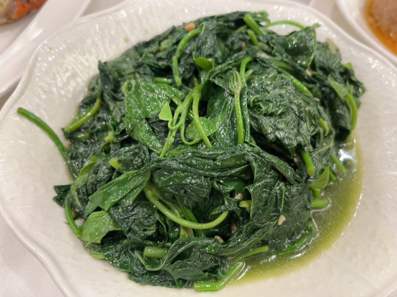 欣葉台菜南西店炒青菜