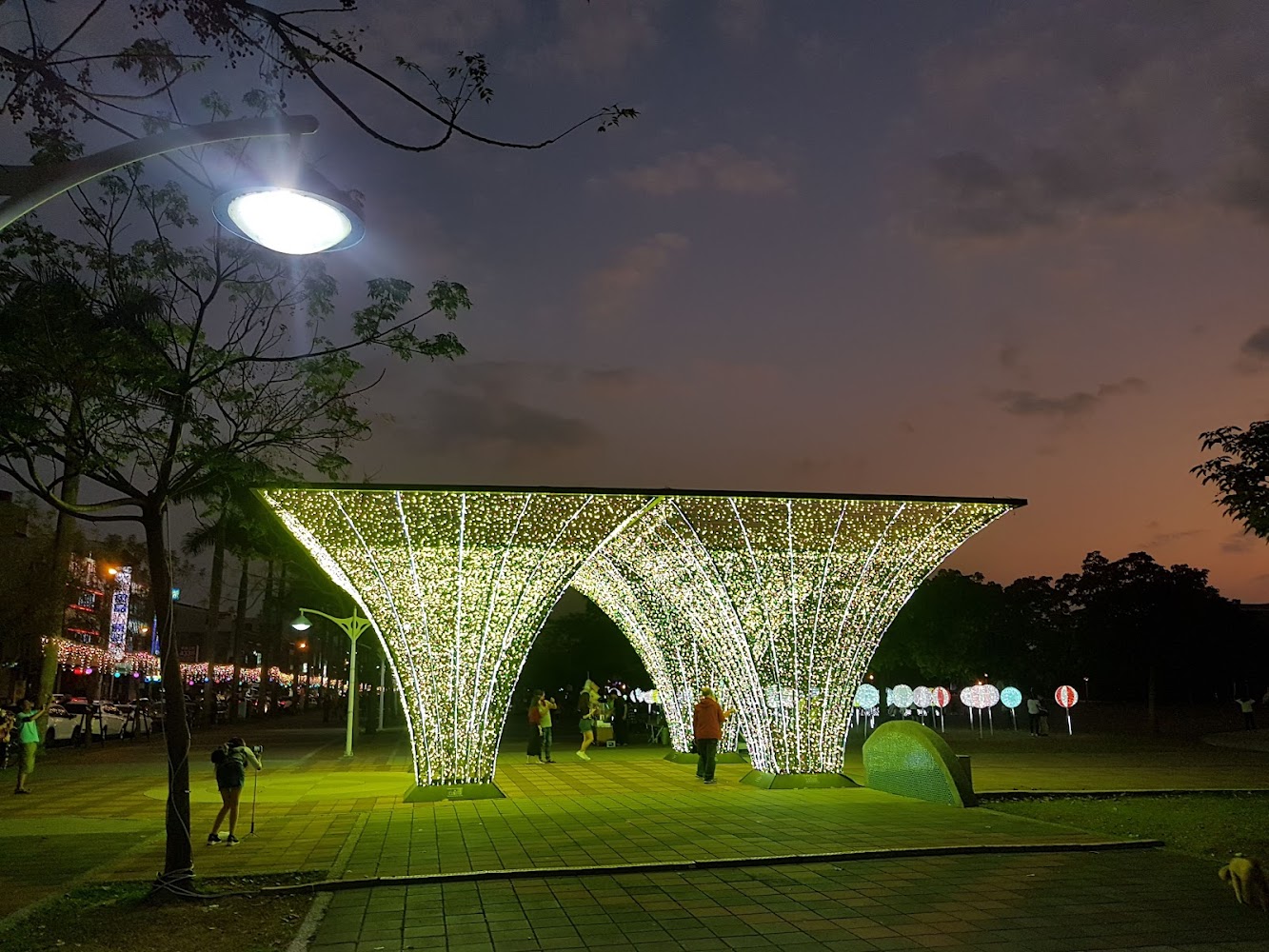 千禧公園夜間燈飾