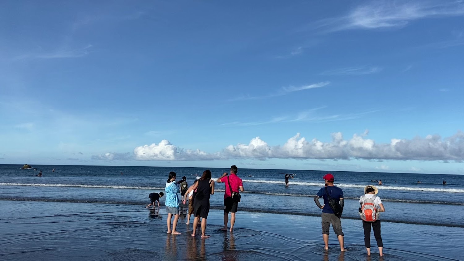 都歷沙灘晴天海灘與遊客
