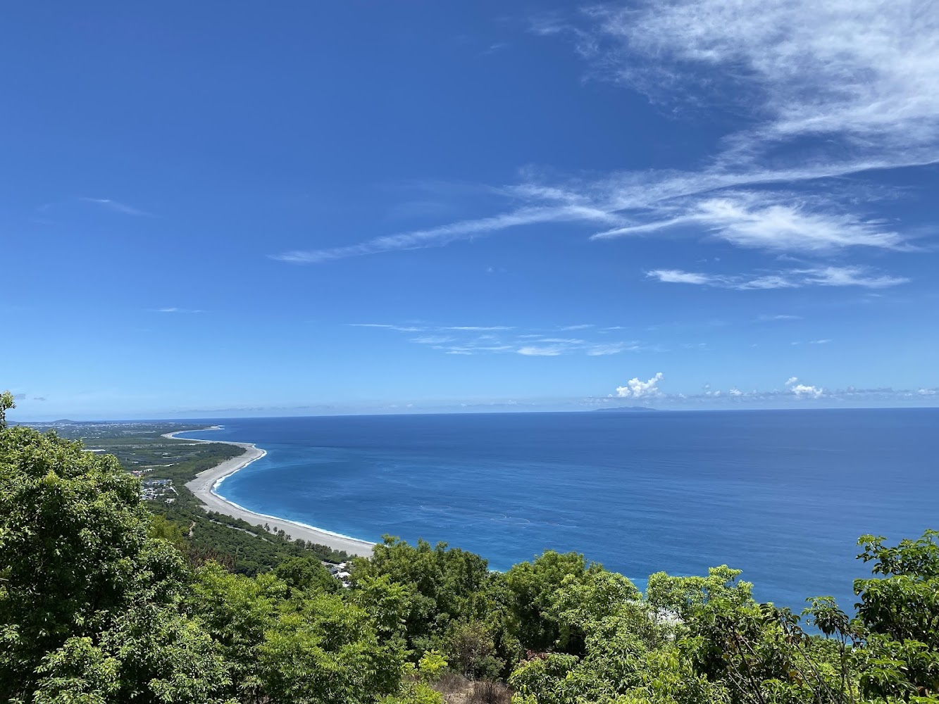 華源觀景台海岸高處視野