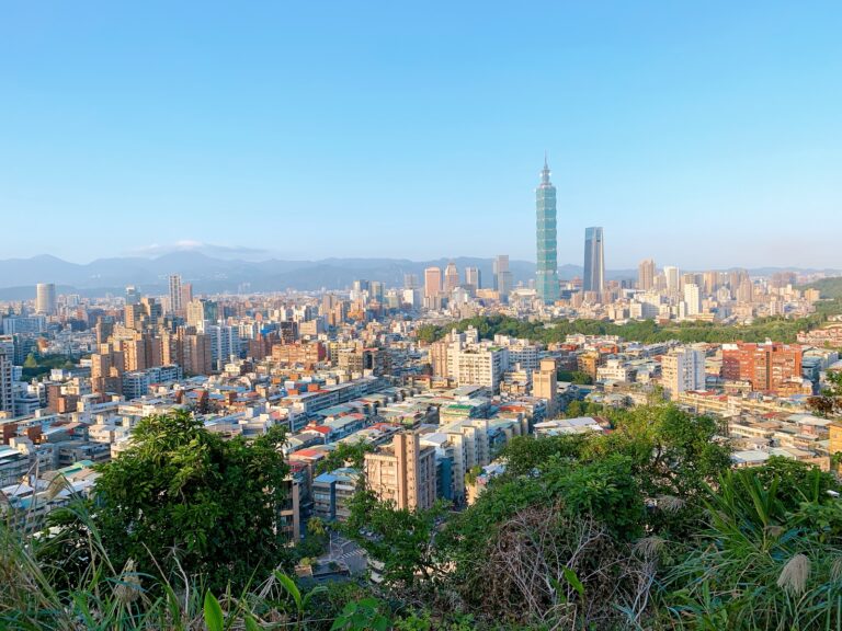福州山公園台北101城市天際線遠眺